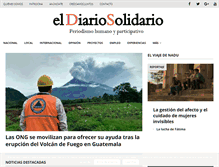 Tablet Screenshot of eldiariosolidario.com